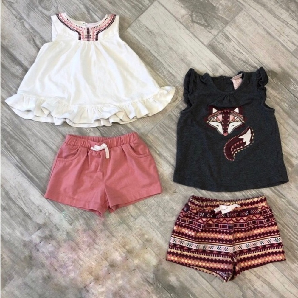 Summer☀️ Lot-Adorable Boho Shorts Set-18 months